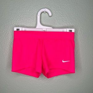 Nike kids hot pink shorts size 12 M